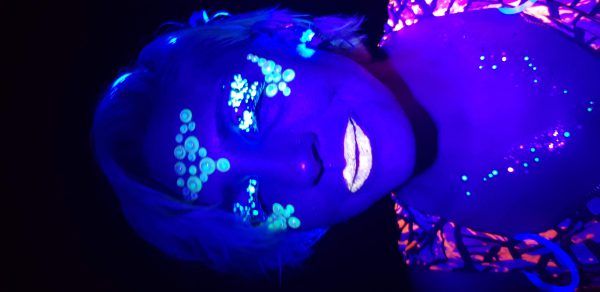 Glitter inspiratie - blacklight
