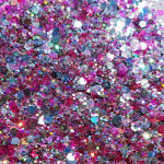 Roze glittermix