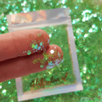 Groen transparant hexagon glitter – 1-3mm
