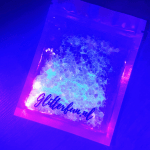 Wit, transparant hologram hexagon glitter – 1-3 mm