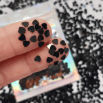 Zwarte hartjes – 3mm