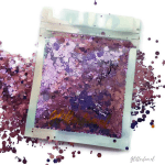 Paars hexagon glitter – 1-3 mm