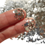 Champagne hexagon glitter – 1-3 mm