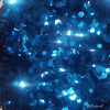 Donkerblauwe hexagon glitter - 1-3 mm