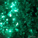 Donkergroen hexagon glittermix – 1-3 mm