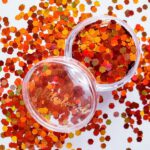 Koper kleurige grote glitter – 3 mm