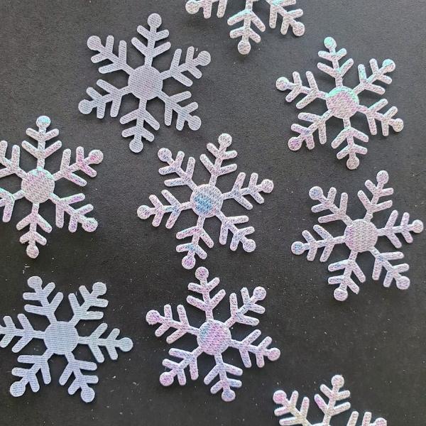 Sneeuwvlokken glitter groot - 3cm