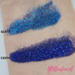 Donkerblauwe fijne glitter