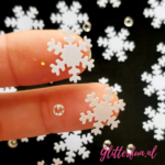 Sneeuwvlokken glitter met diamantjes