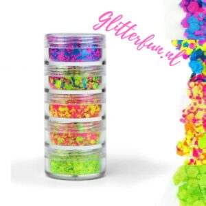 Neon party glittertoren