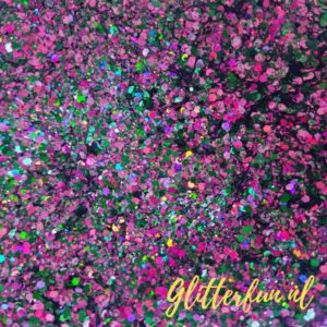 Roze groene Enchanted Forest Glittermix