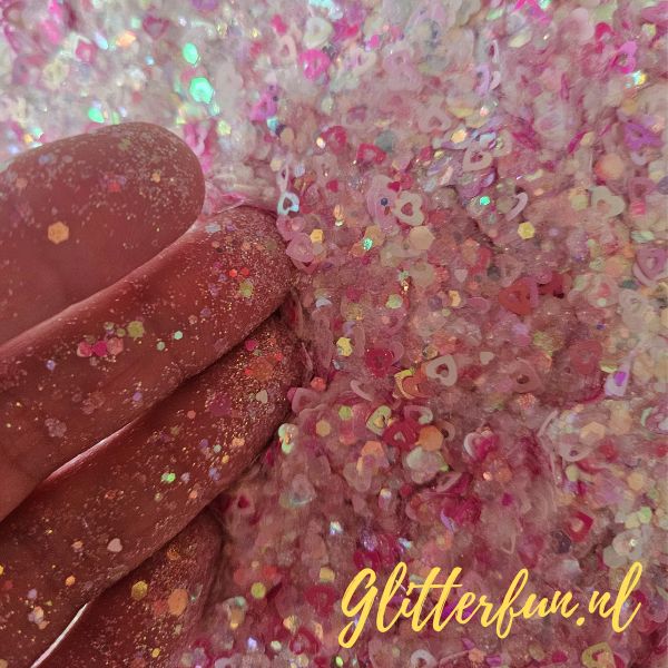 Roze Heartbeat Harmony Glittermix - Afbeelding 2