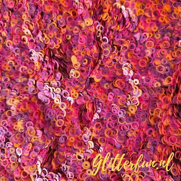 Neon Cirkels glitter - Blacklight