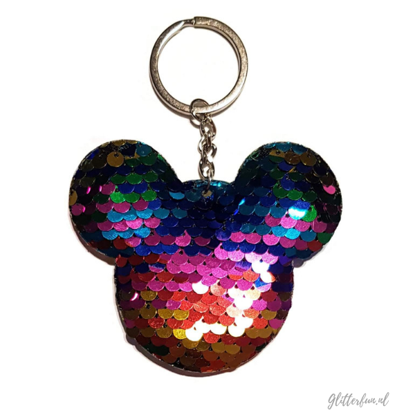 Disney Mickey Mouse sleutelhanger glitter
