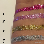 Fijne fuchsia roze glitter