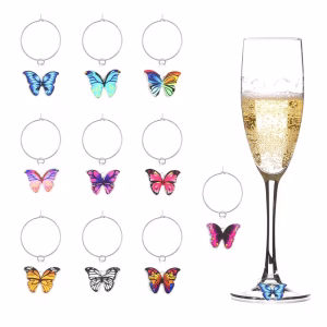 Sparkle & Fly – Luxe Vlinder Glasherkenners (Set van 10)