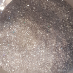 Fijne zilveren glitter