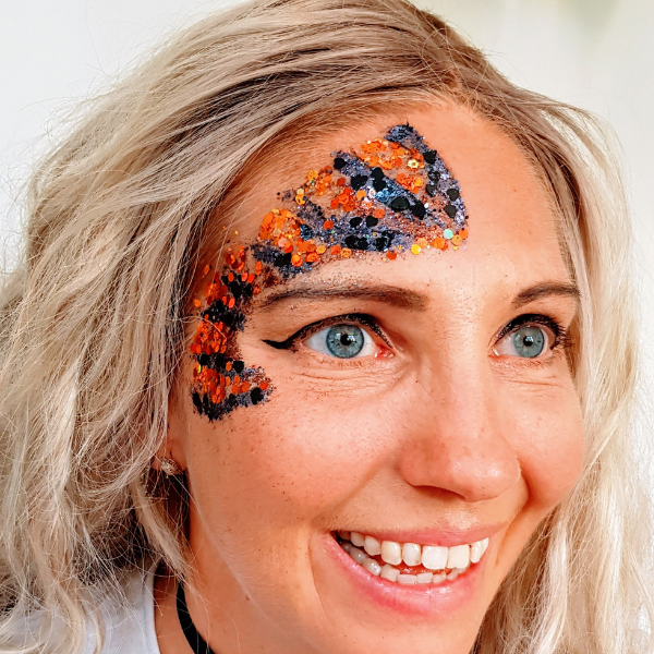 glitterfun.nl voorbeeld oranje zwart herfst